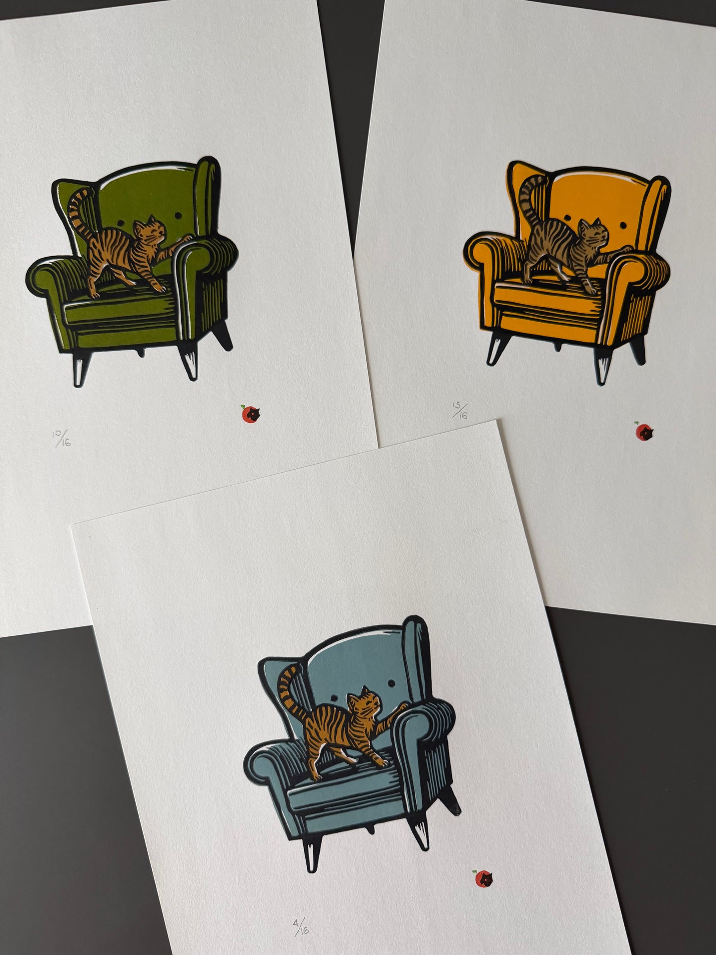 Cat on a chair