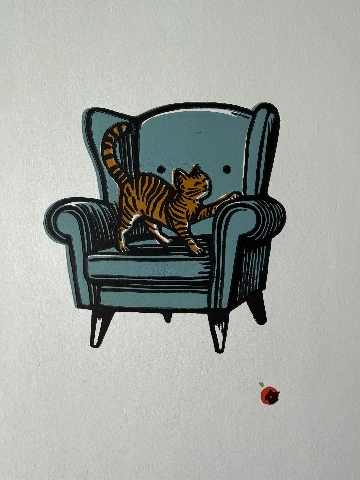 Cat on a chair - Discounted