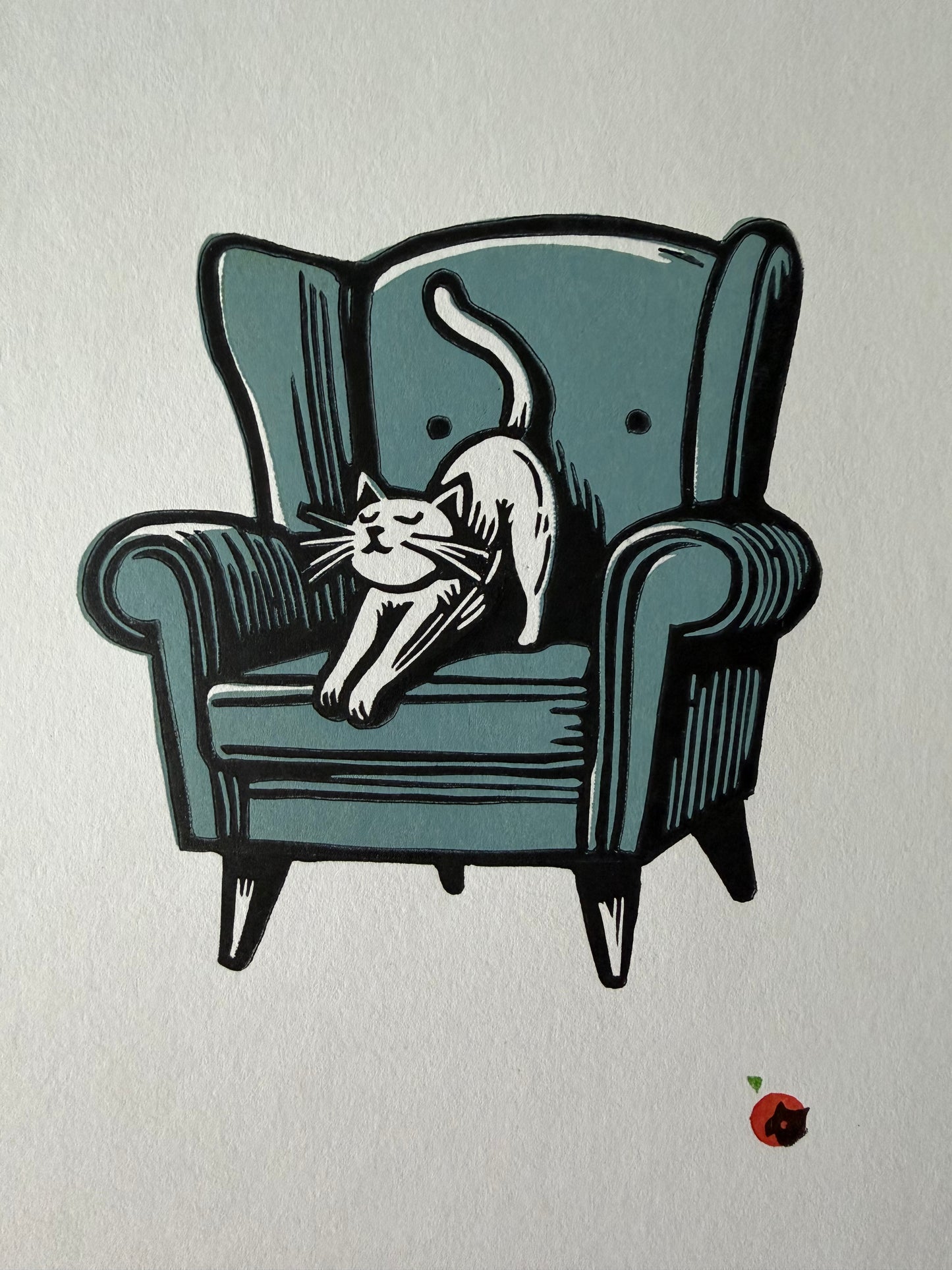 Cat on a chair - Discounted