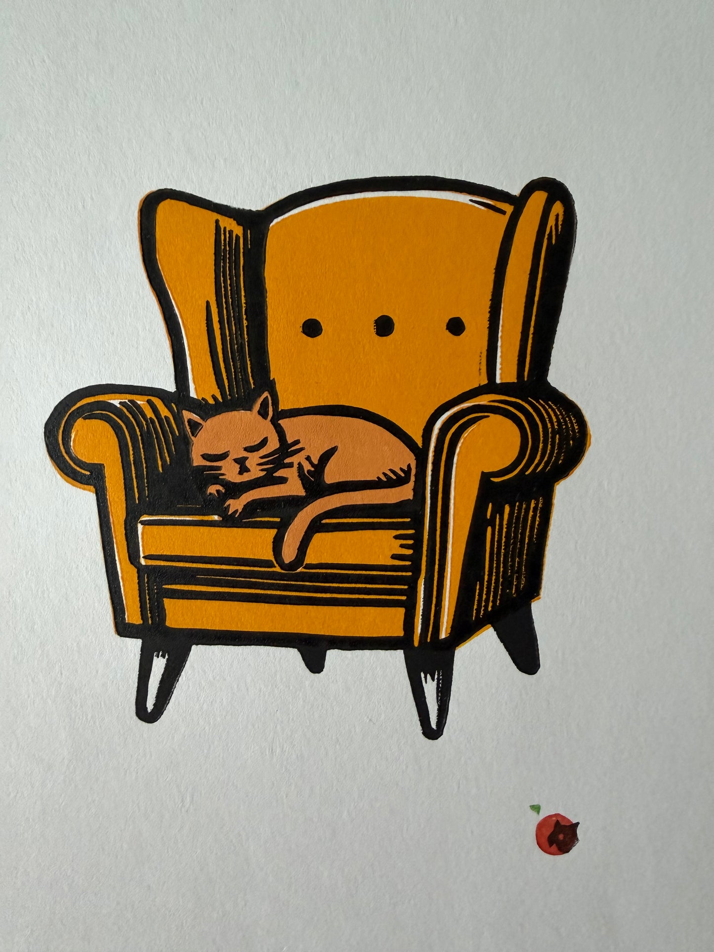 Cat on a chair - Discounted