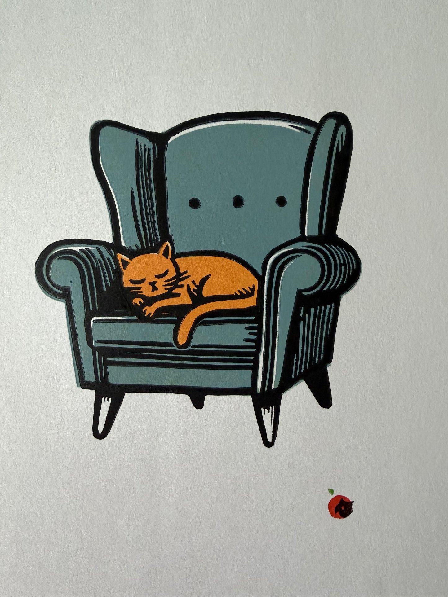 Cat on a chair - Discounted