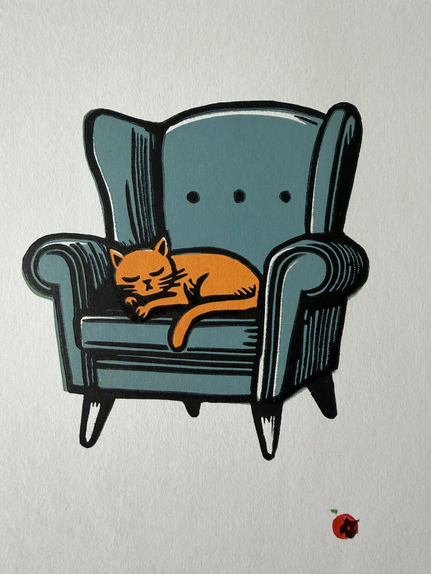 Cat on a chair - Discounted