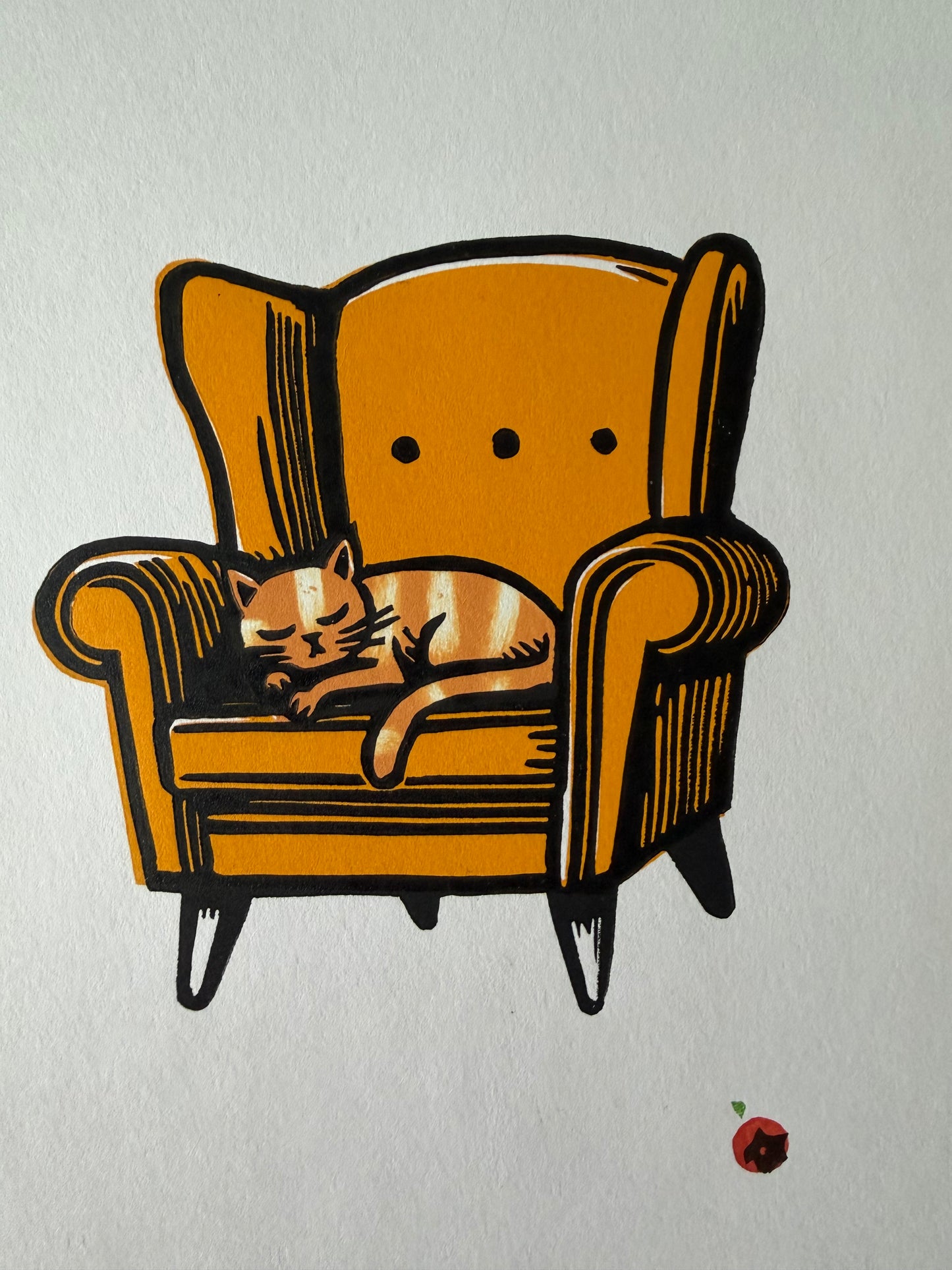 Cat on a chair - Discounted