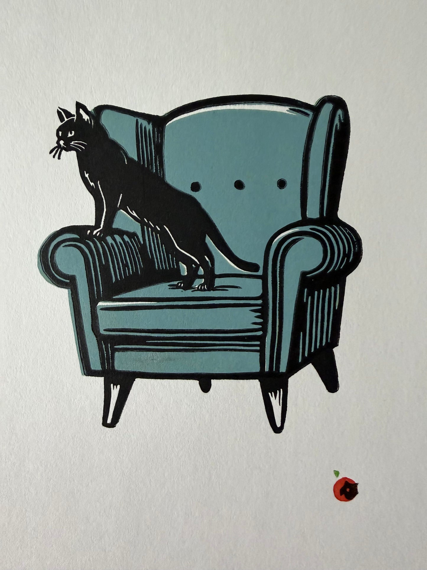 Cat on a chair - Discounted