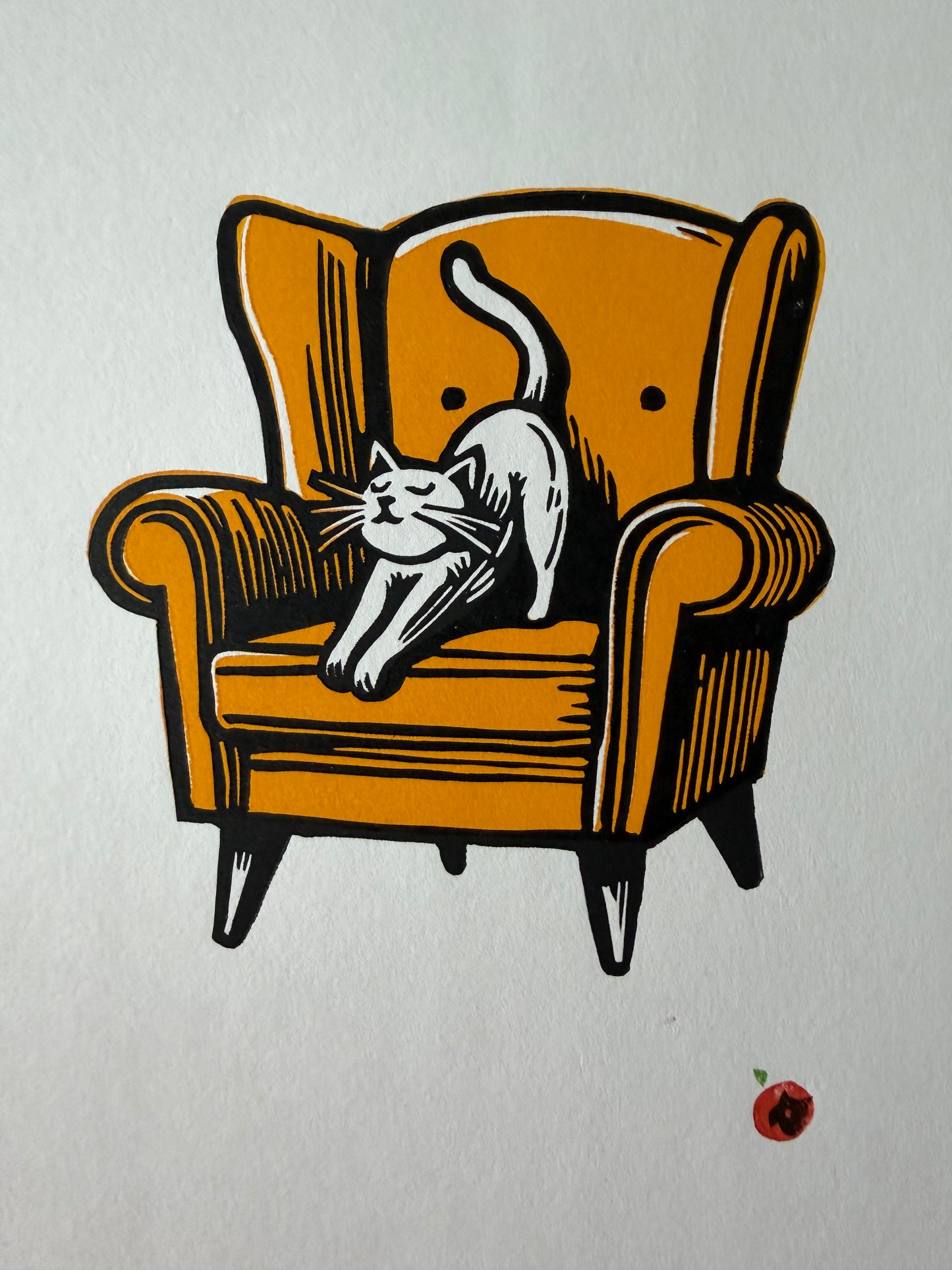 Cat on a chair - Discounted