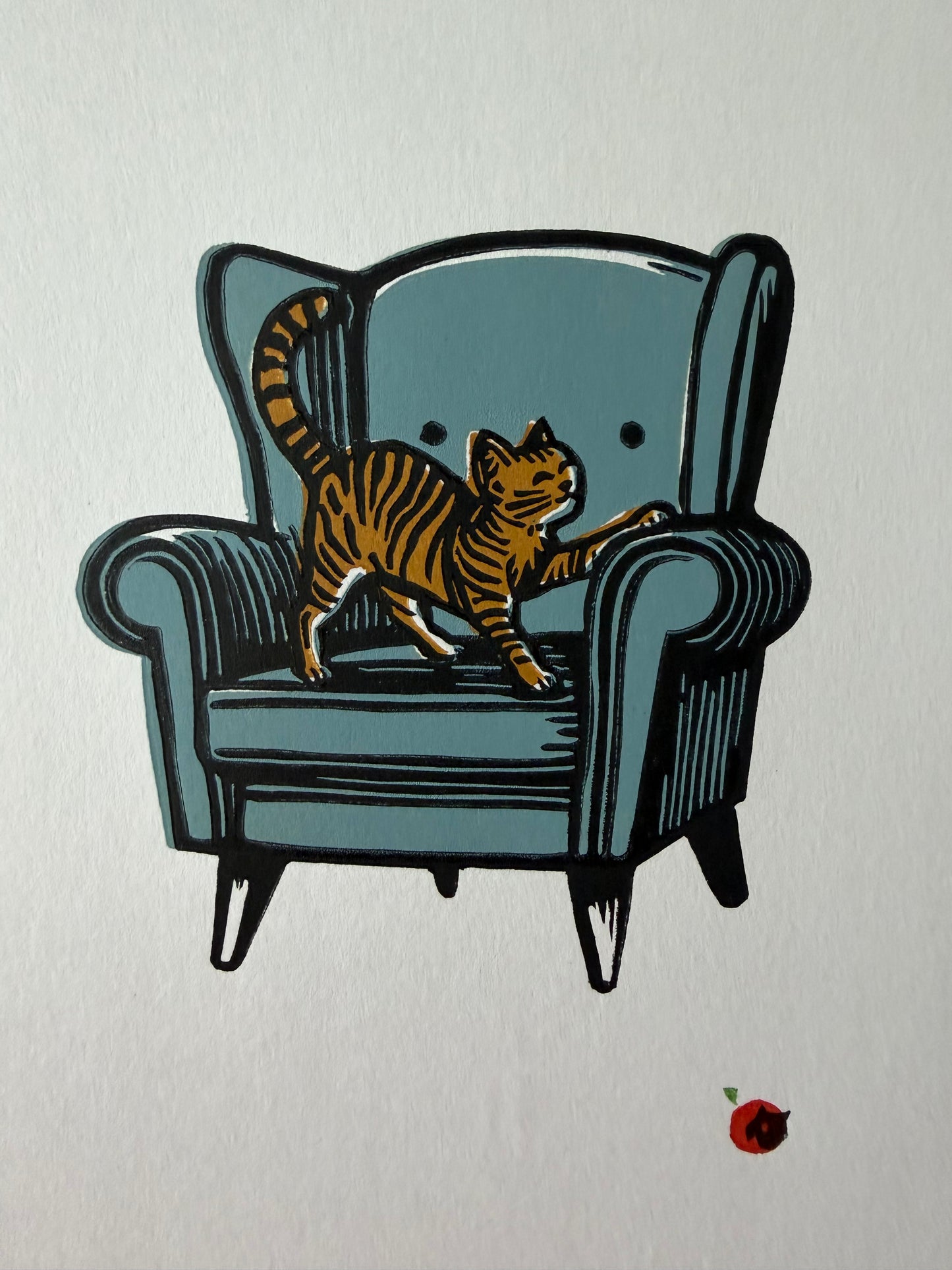 Cat on a chair - Discounted