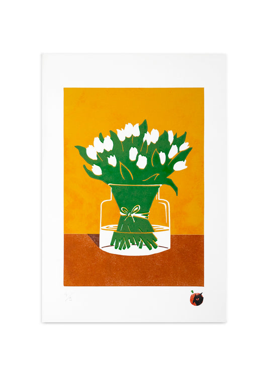 Tulips in a vase